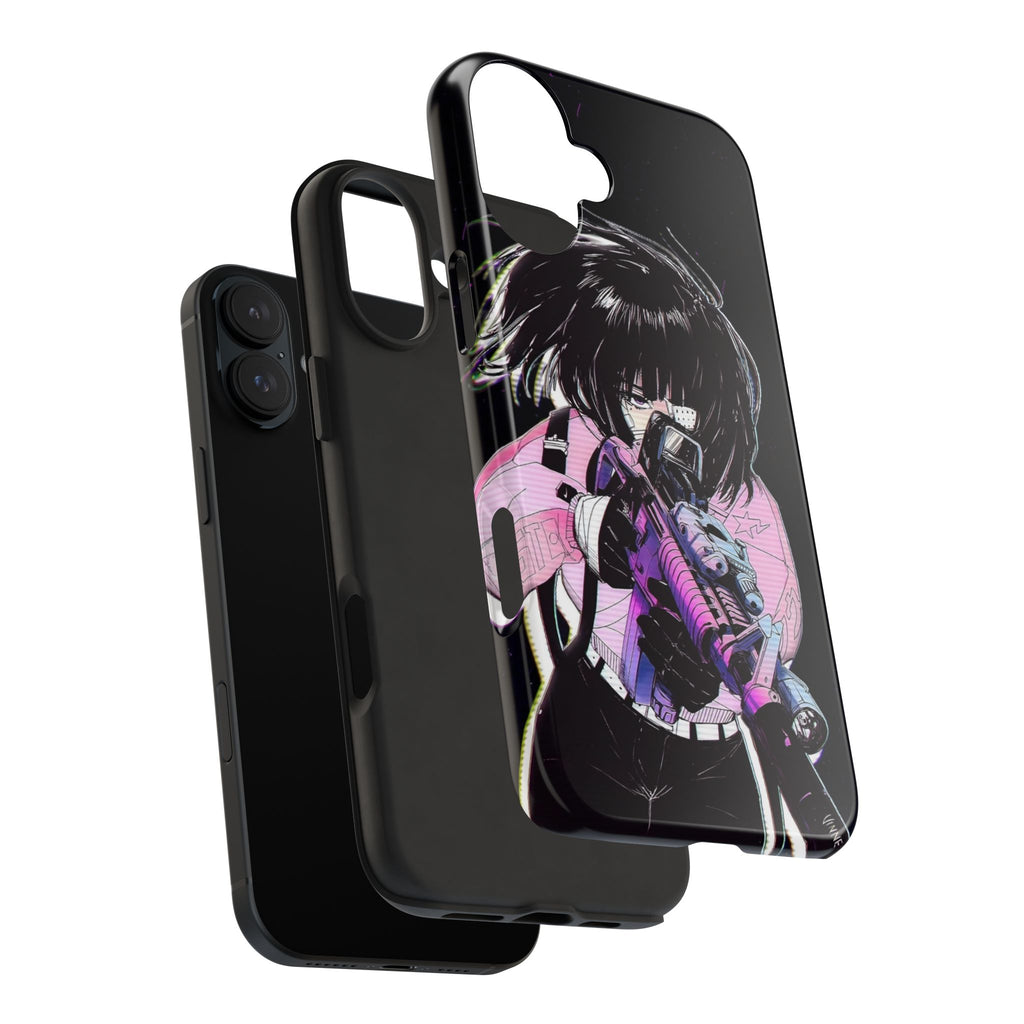 Anime-Style Tough Phone Cases with Edgy Designs, Perfect for Gamers, Cyberpunk Lovers, Gifts for Birthdays, Holidays, and Cosplay