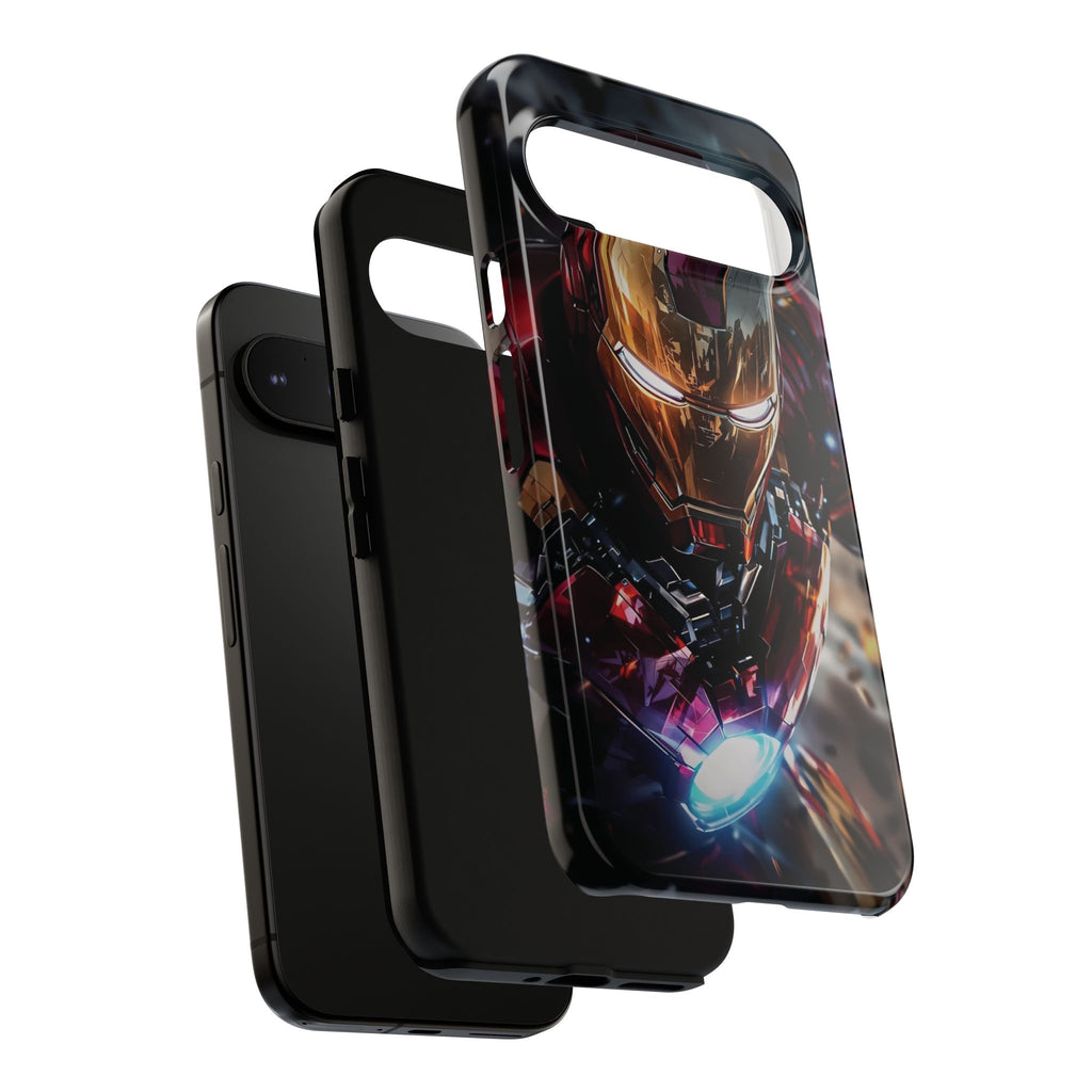 Iron Warrior Tough Phone Case — Protective Superhero Armor Design