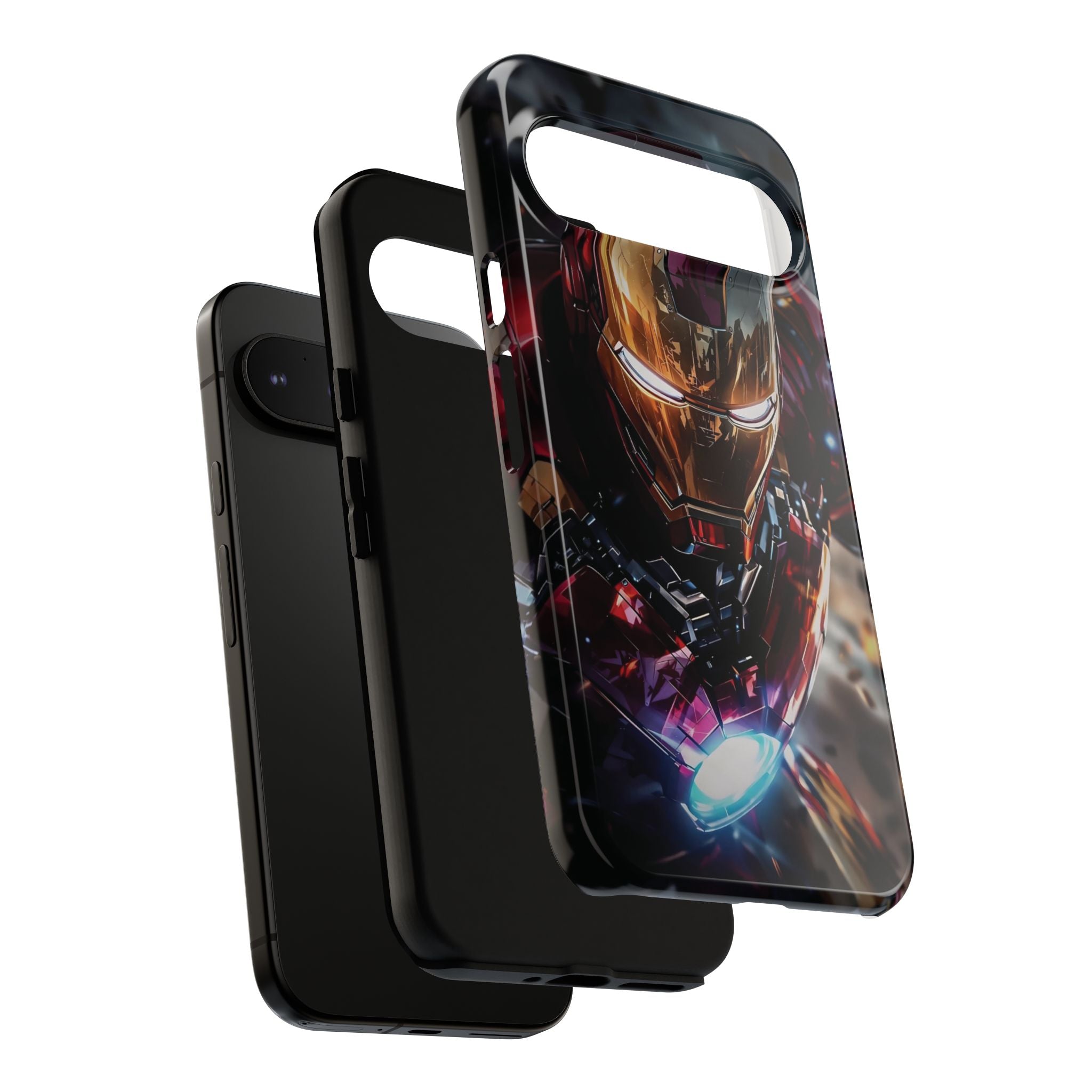 Iron Warrior Tough Phone Case — Protective Superhero Armor Design