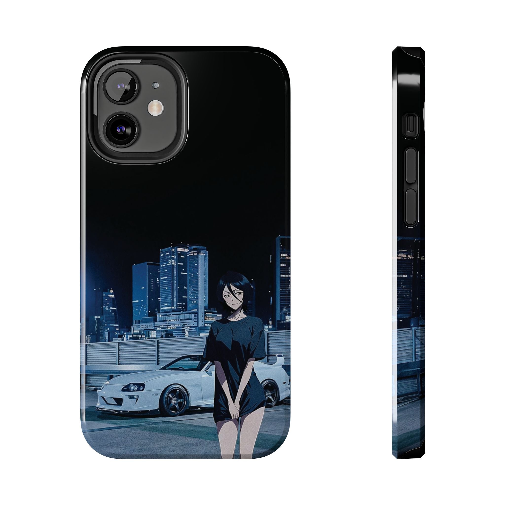Anime-Inspired Tough Phone Case for Car Enthusiasts