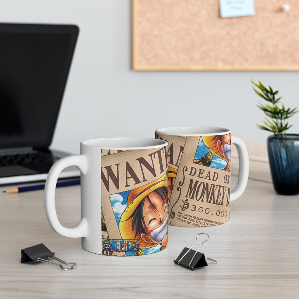 Wanted Poster Ceramic Mug — Vintage Bounty Design (11oz & 15oz)
