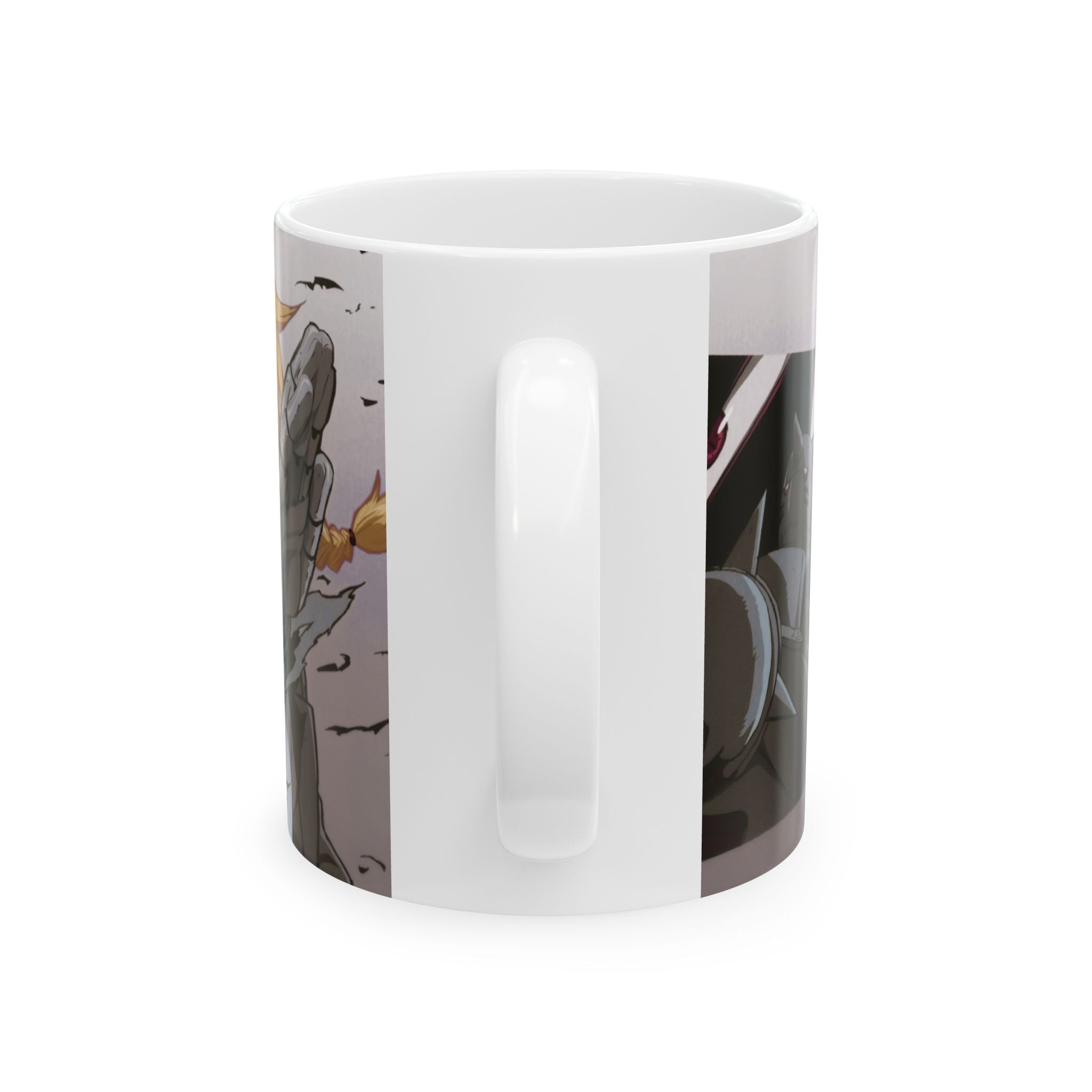 Anime Character Battle Ceramic Mug — Stylish 11oz & 15oz Coffee Cup
