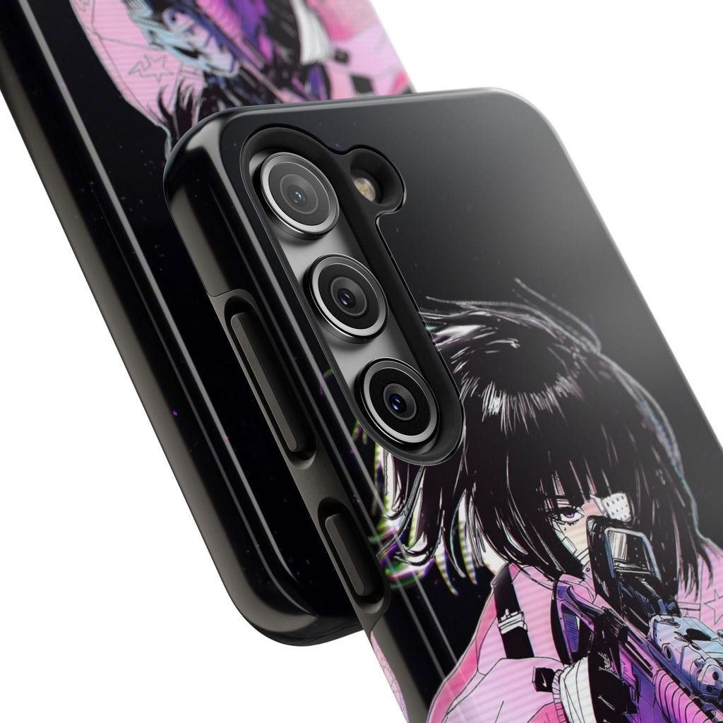 Anime-Style Tough Phone Cases with Edgy Designs, Perfect for Gamers, Cyberpunk Lovers, Gifts for Birthdays, Holidays, and Cosplay