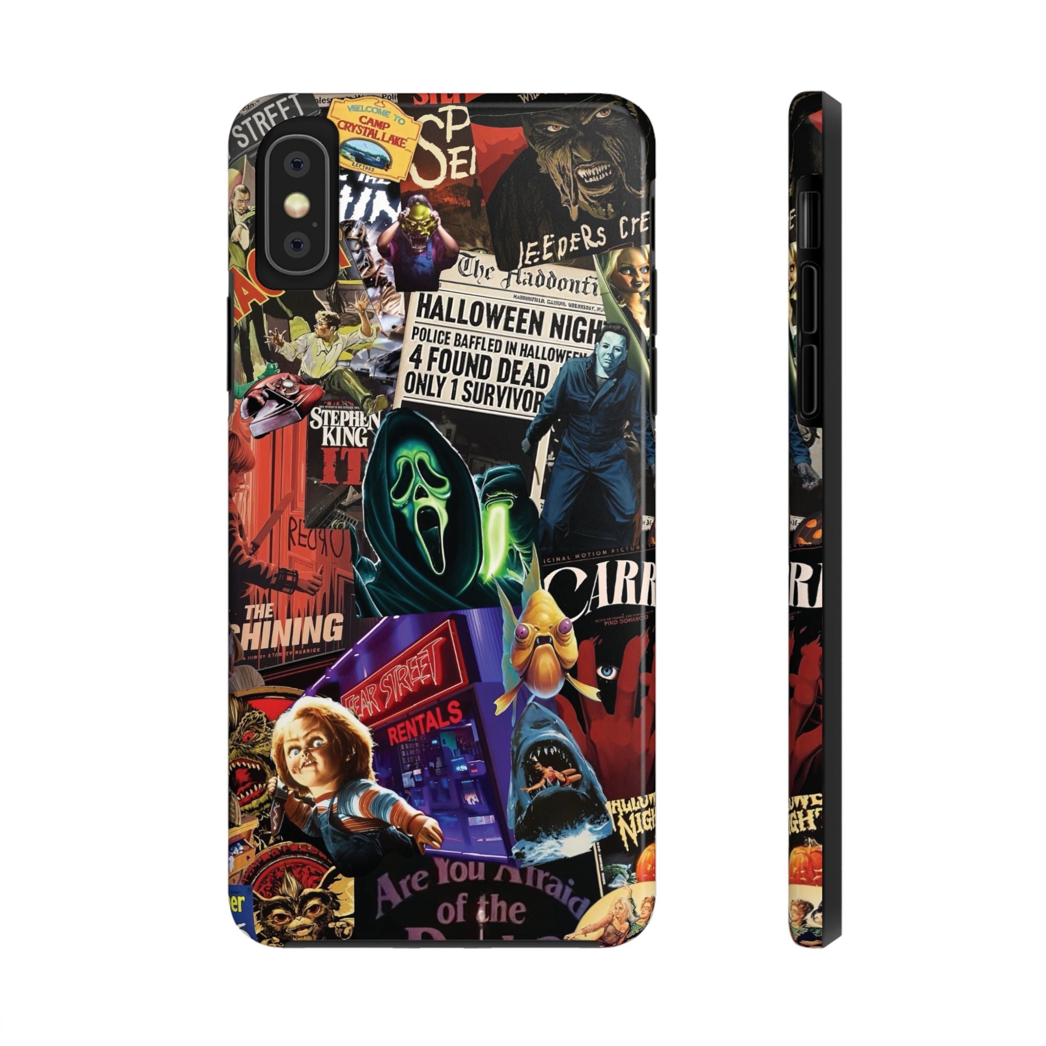 Spooky Horror Movie Phone Case | Tough Phone Cases for Horror Lovers, Halloween Gifts, Unique Accessories, Movie Night Essentials, [...]