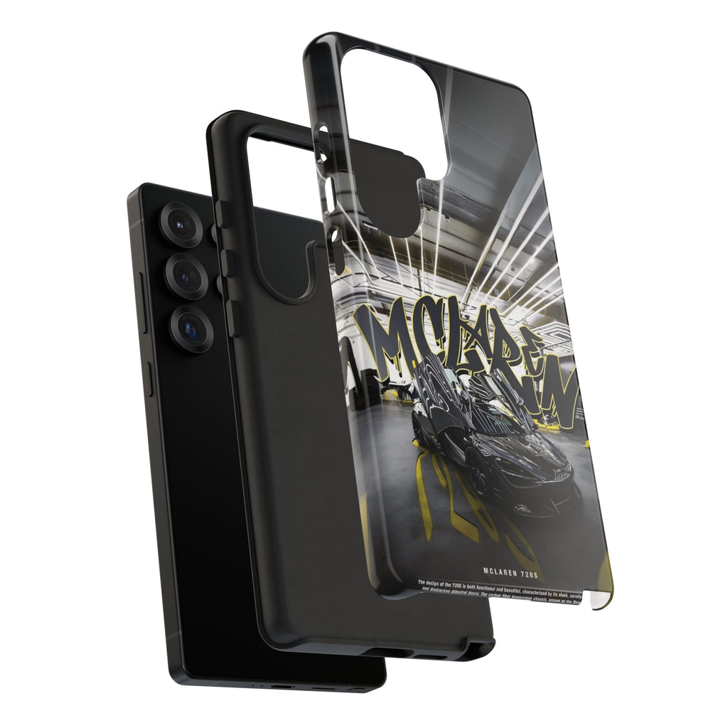 Racing Graffiti Phone Case — McLaren Sports Car Garage Design