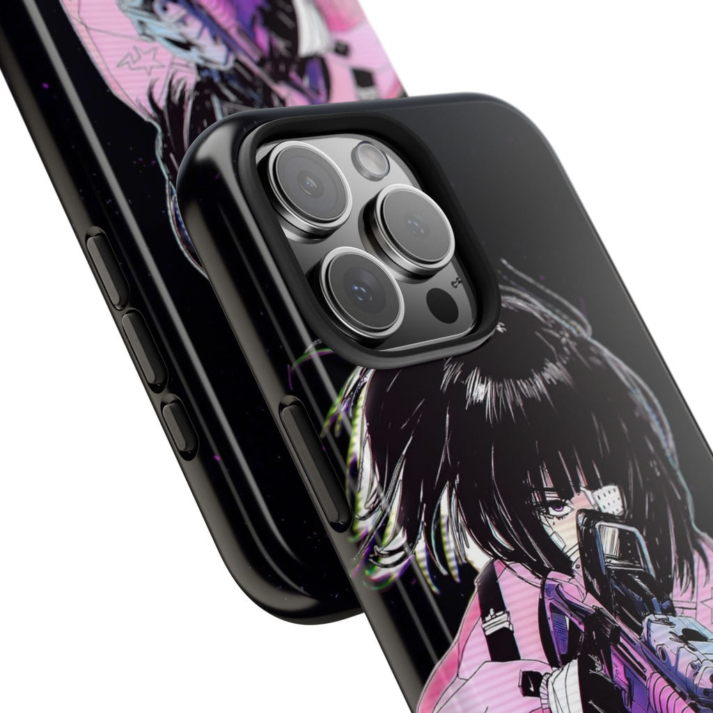 Anime-Style Tough Phone Cases with Edgy Designs, Perfect for Gamers, Cyberpunk Lovers, Gifts for Birthdays, Holidays, and Cosplay
