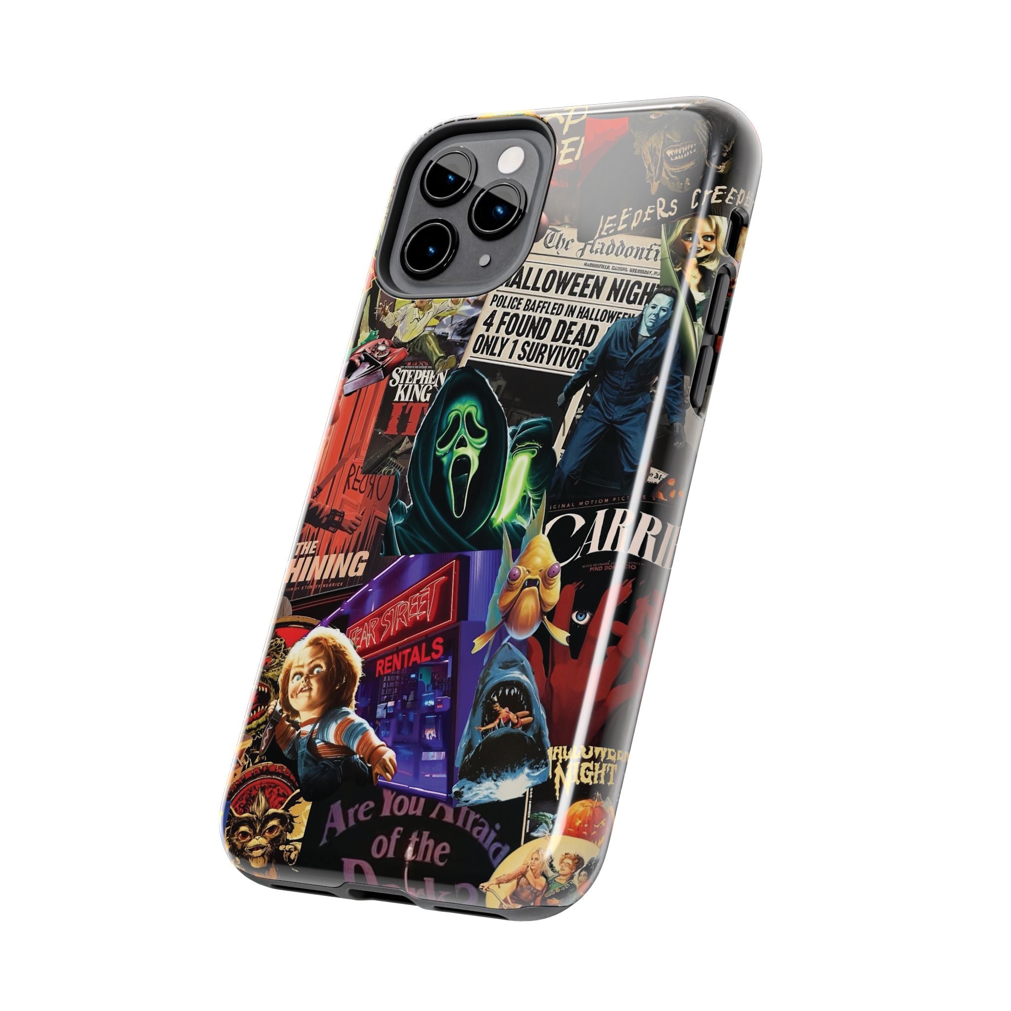 Spooky Horror Movie Phone Case | Tough Phone Cases for Horror Lovers, Halloween Gifts, Unique Accessories, Movie Night Essentials, [...]