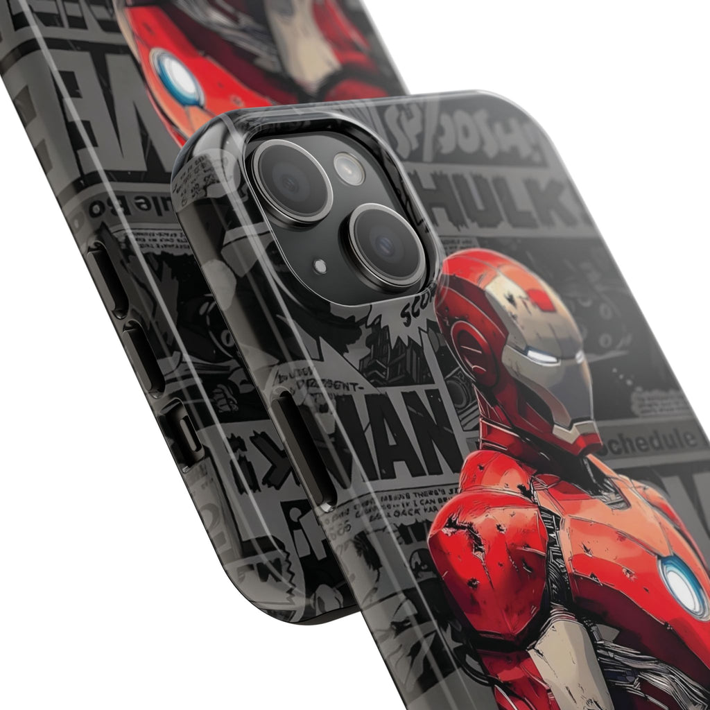Iron Man Hero Tough Phone Cases - Durable, Stylish, Perfect for Marvel Fans, Geek Gifts, Comic Book Lovers, Unique Accessories