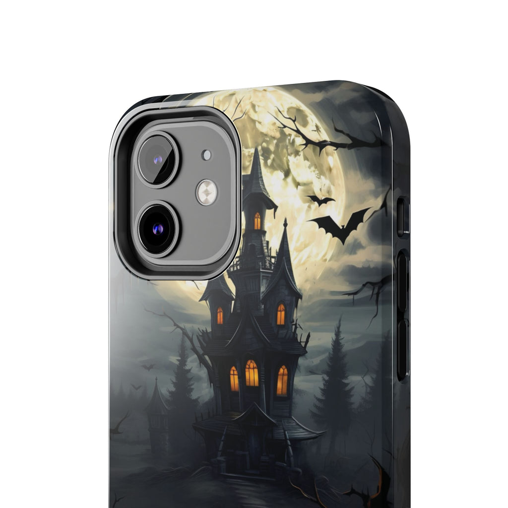Halloween Haunted House Phone Cases, Tough Cases for Spooky Vibes, Gifts for Halloween Lovers, Ghostly Decor, Fall Accessories