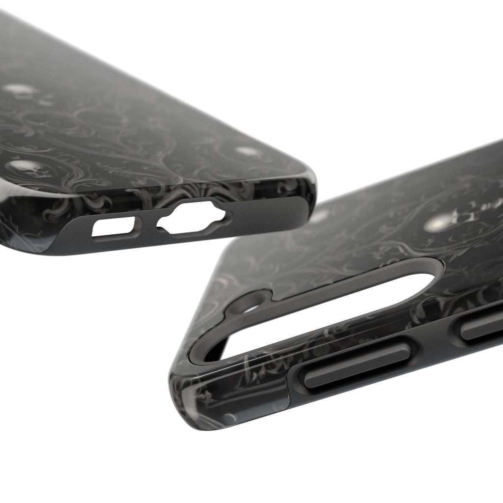 Gothic Skull Phone Cases - Tough Protection, Unique Gift for Halloween, Dark Aesthetic Accessory for Men and Women, Trendy Phone Cover