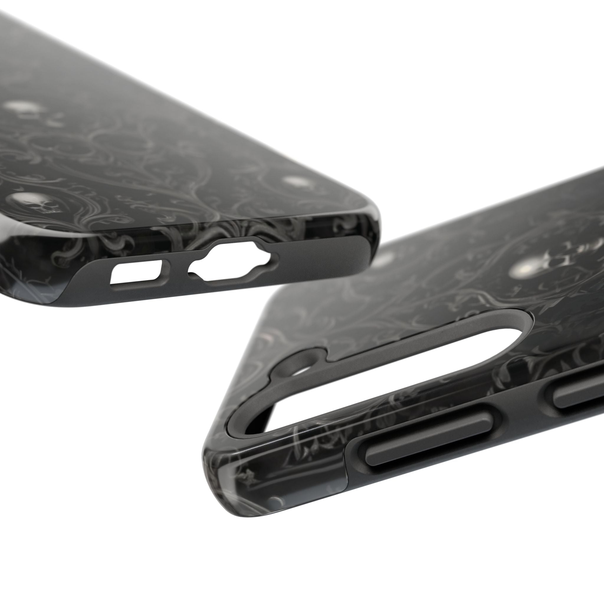 Gothic Skull Phone Cases - Tough Protection, Unique Gift for Halloween, Dark Aesthetic Accessory for Men and Women, Trendy Phone Cover
