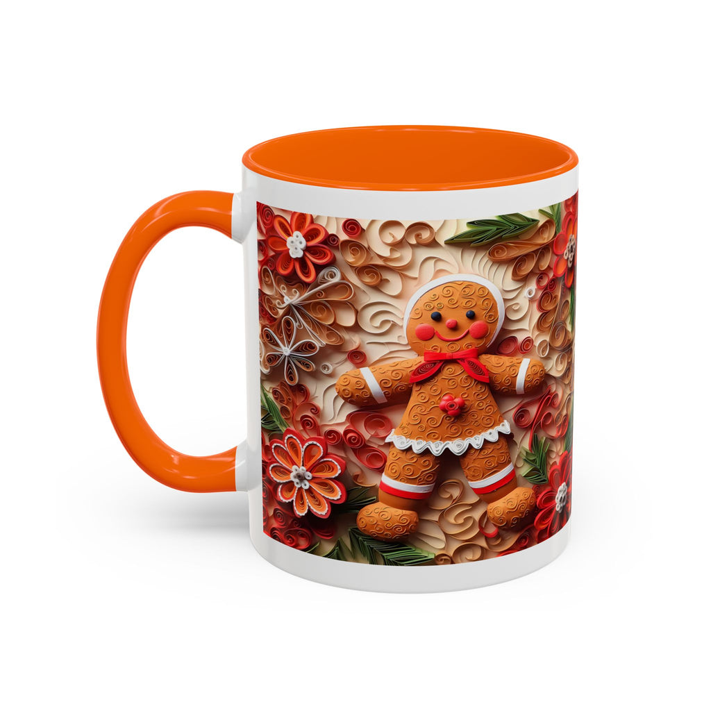 Gingerbread Christmas Coffee Mug, Festive Holiday Drinkware, Cute Gingerbread Man Mug, Winter Gift Idea, Coziness for Your Mornings