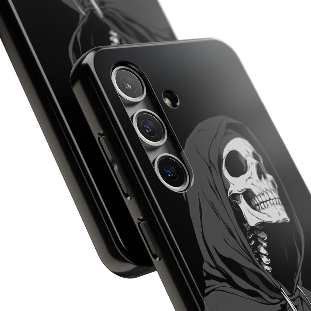 Edgy Skull Phone Cases, Protective Phone Cover, Goth Aesthetic, Halloween Decor, Unique Gift