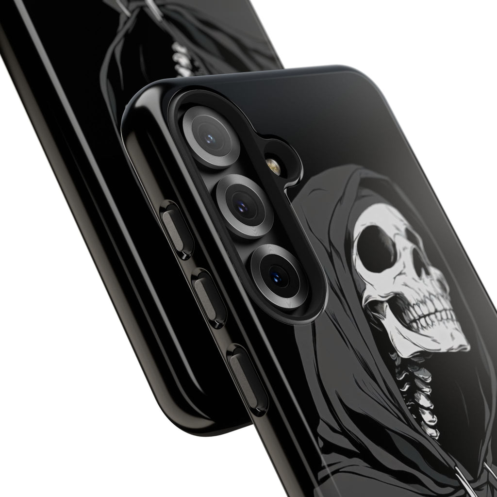 Edgy Skull Phone Cases, Protective Phone Cover, Goth Aesthetic, Halloween Decor, Unique Gift