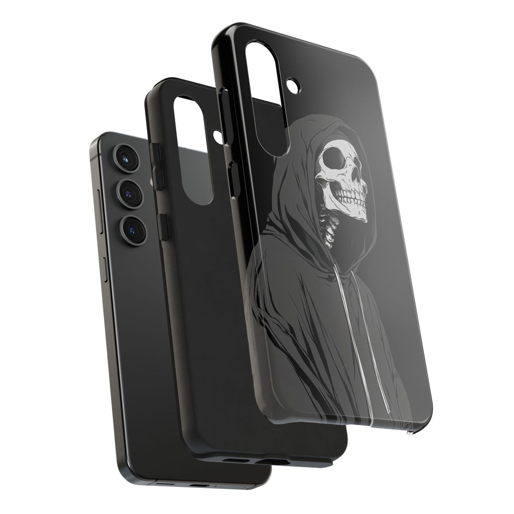 Edgy Skull Phone Cases, Protective Phone Cover, Goth Aesthetic, Halloween Decor, Unique Gift