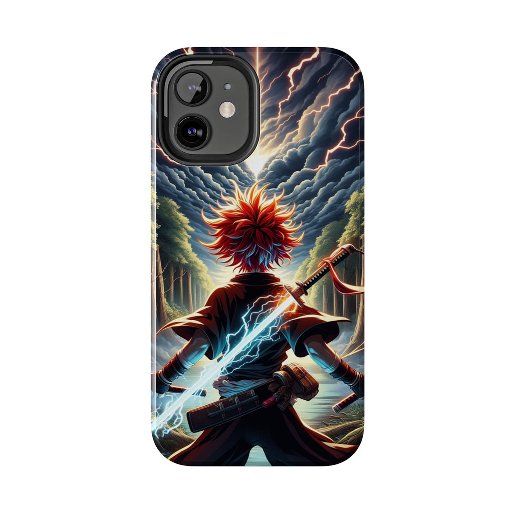 Epic Adventure Tough Phone Cases, Anime, Lightning Design, Durable Cover, Gift for Gamers, Festival Essential