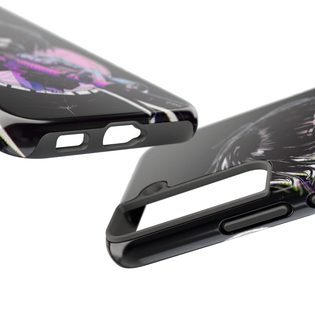 Anime-Style Tough Phone Cases with Edgy Designs, Perfect for Gamers, Cyberpunk Lovers, Gifts for Birthdays, Holidays, and Cosplay