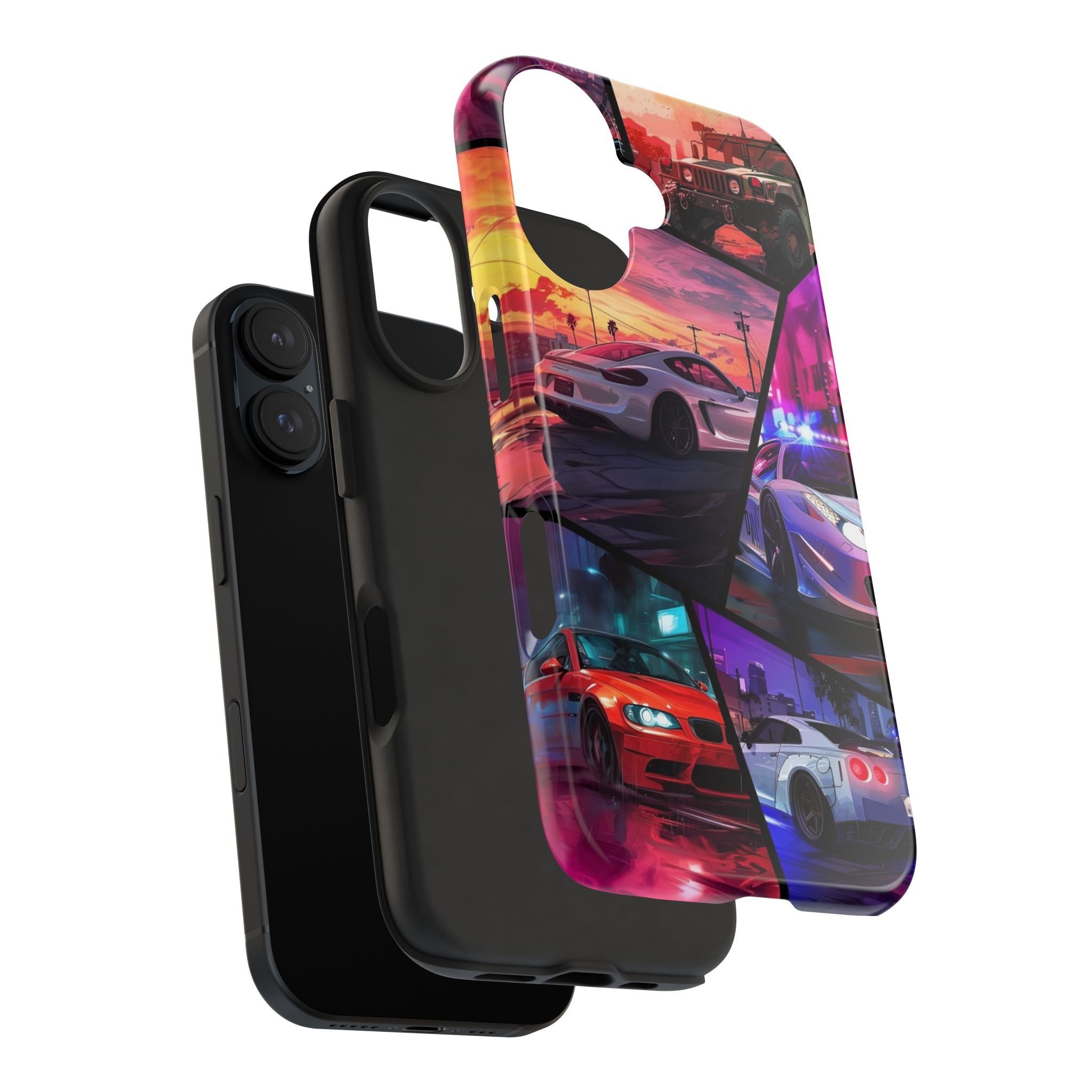 Vibrant Automotive Tough Phone Cases for Car Enthusiasts