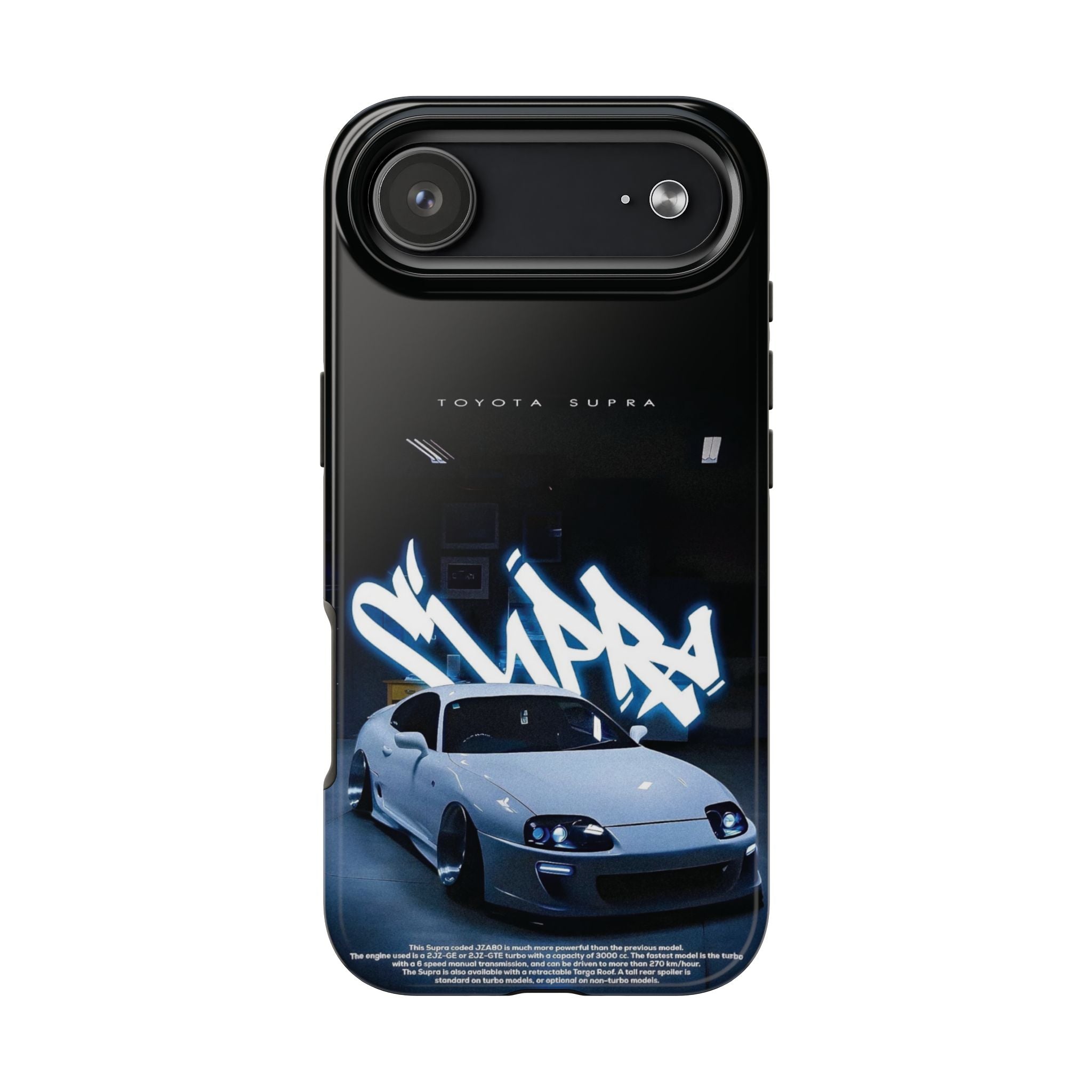 Toyota Supra Graffiti Phone Case - Tough & Stylish Protection for Car Enthusiasts