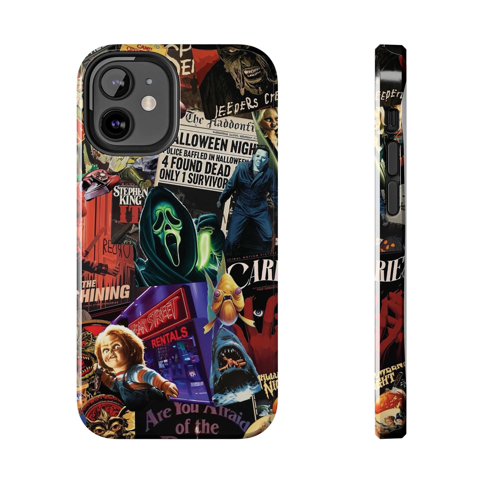 Spooky Horror Movie Phone Case | Tough Phone Cases for Horror Lovers, Halloween Gifts, Unique Accessories, Movie Night Essentials, [...]